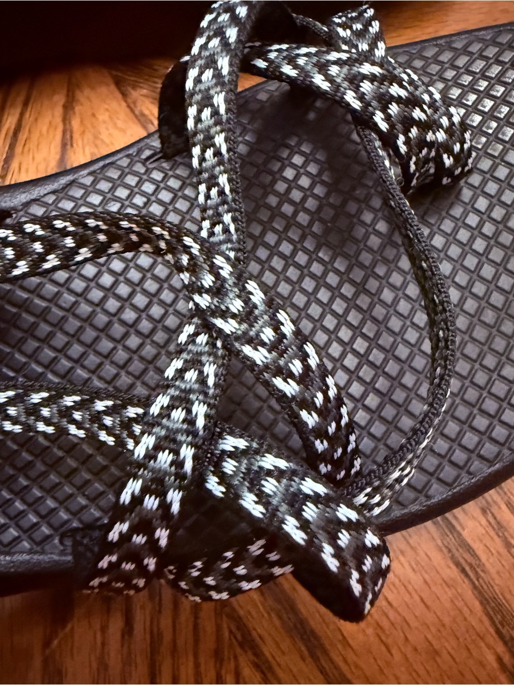 Chaco  Black and White Strappy Sandals - Picture 5 of 5